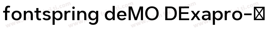 fontspring deMO DExapro字体转换